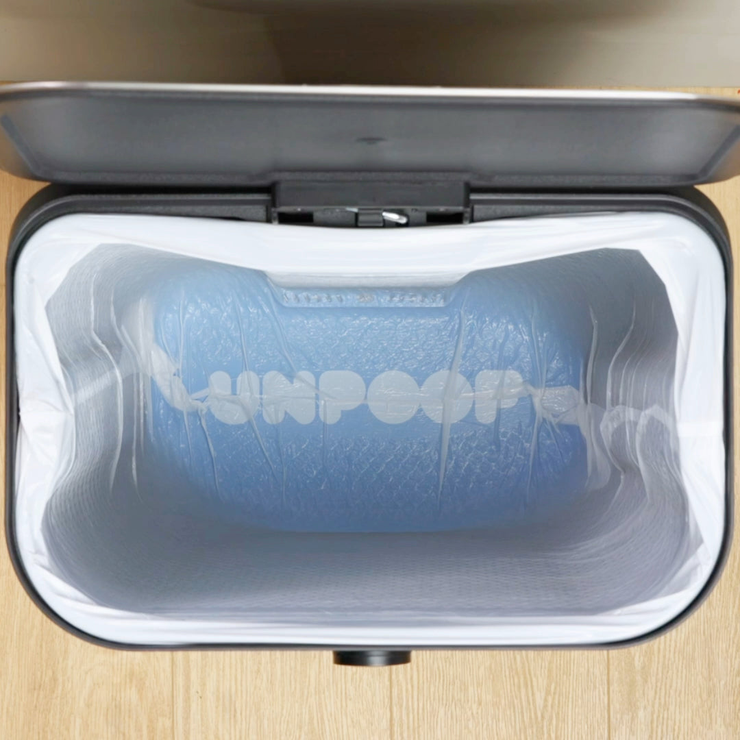 Load video: UnPoof™ Vacuum-Seal Kitchen Trash Can, 13-Gallon